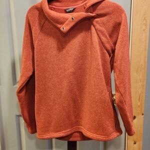 Eddie Bauer Women's Cowl Neck Sweater in Rust